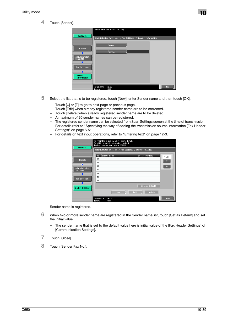 Konica Minolta FK-502 User Manual | Page 259 / 361