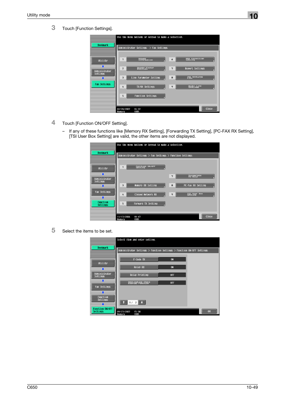 Konica Minolta FK-502 User Manual | Page 269 / 361