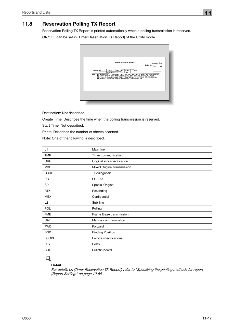 8 reservation polling tx report, Reservation polling tx report -17 | Konica Minolta FK-502 User Manual | Page 324 / 361