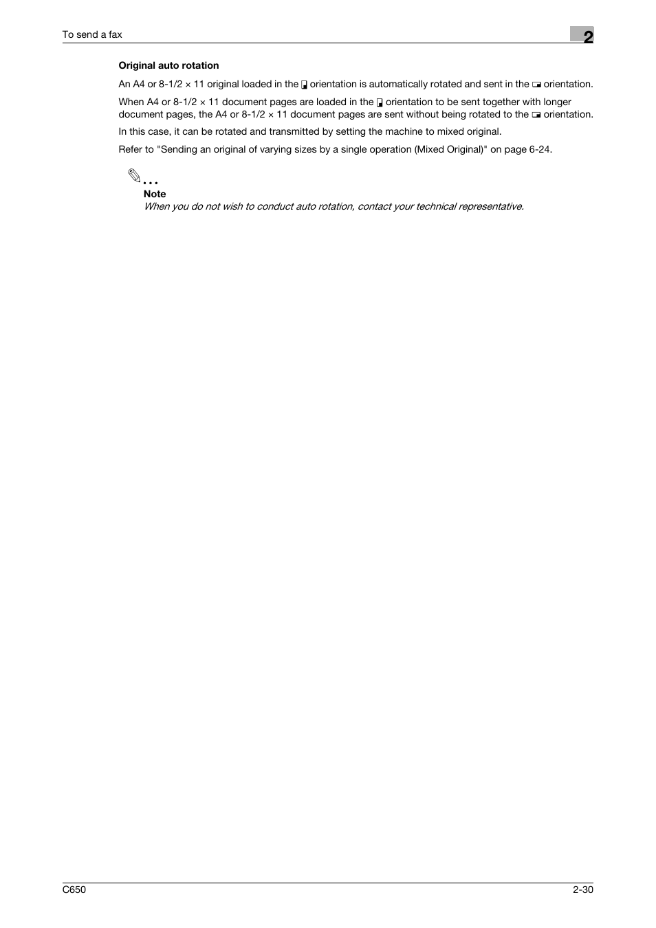 Original auto rotation, Original auto rotation -30 | Konica Minolta FK-502 User Manual | Page 72 / 361