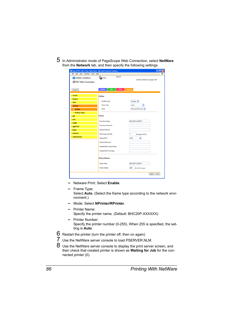 Konica Minolta bizhub C20PX User Manual | Page 104 / 342