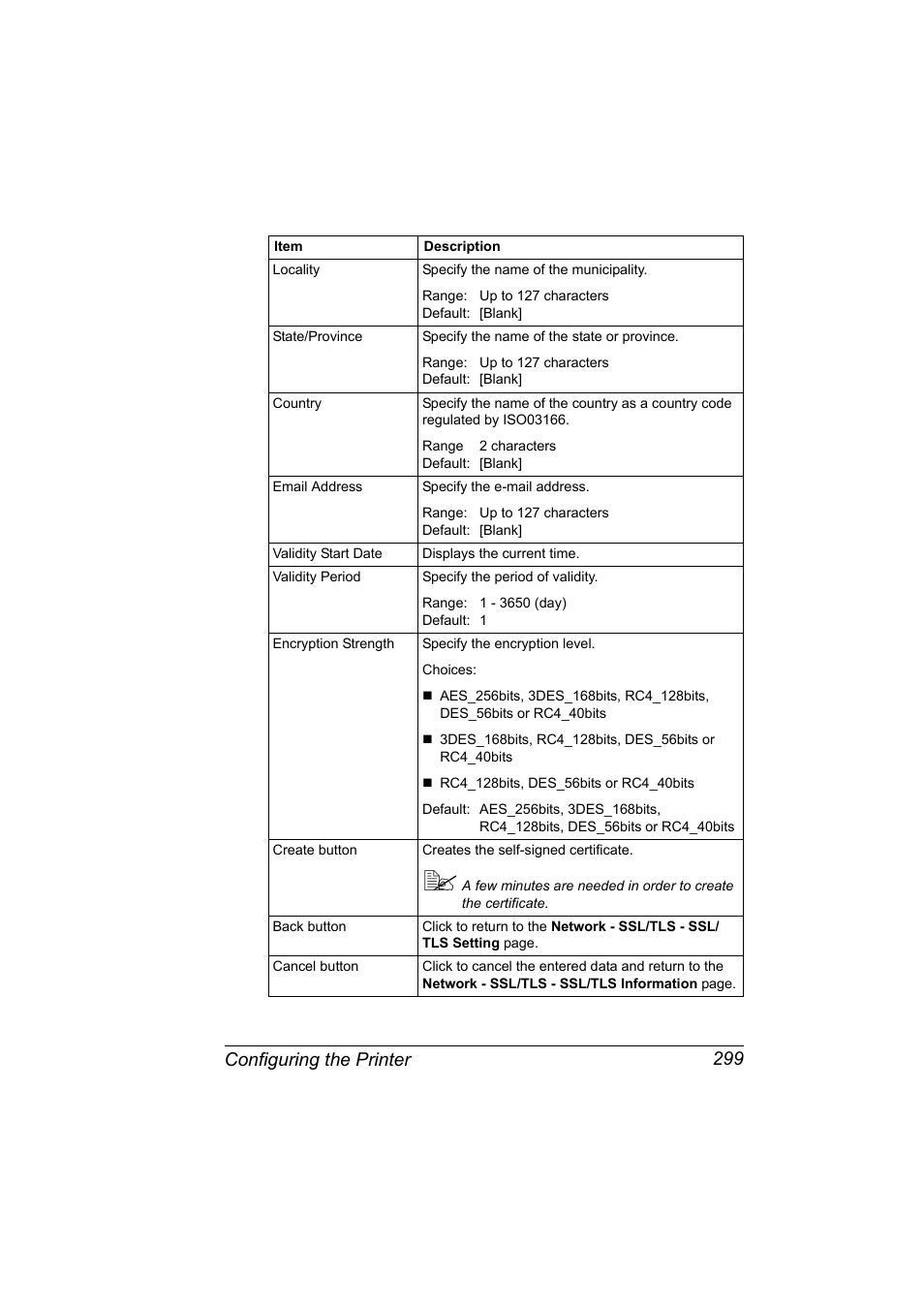 Configuring the printer 299 | Konica Minolta bizhub C20PX User Manual | Page 317 / 342