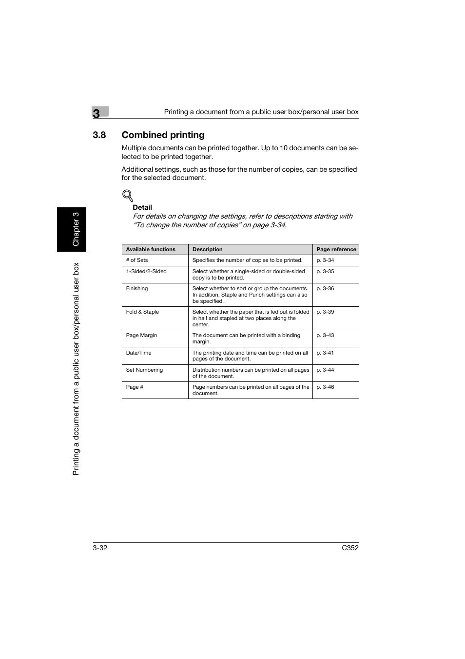 8 combined printing, Combined printing -32 | Konica Minolta bizhub C352 User Manual | Page 69 / 198