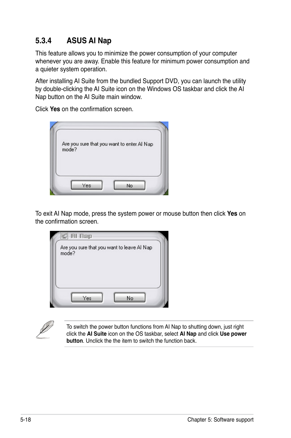 4 asus ai nap, Asus ai nap -18 | Asus Z7S WS User Manual | Page 128 / 156