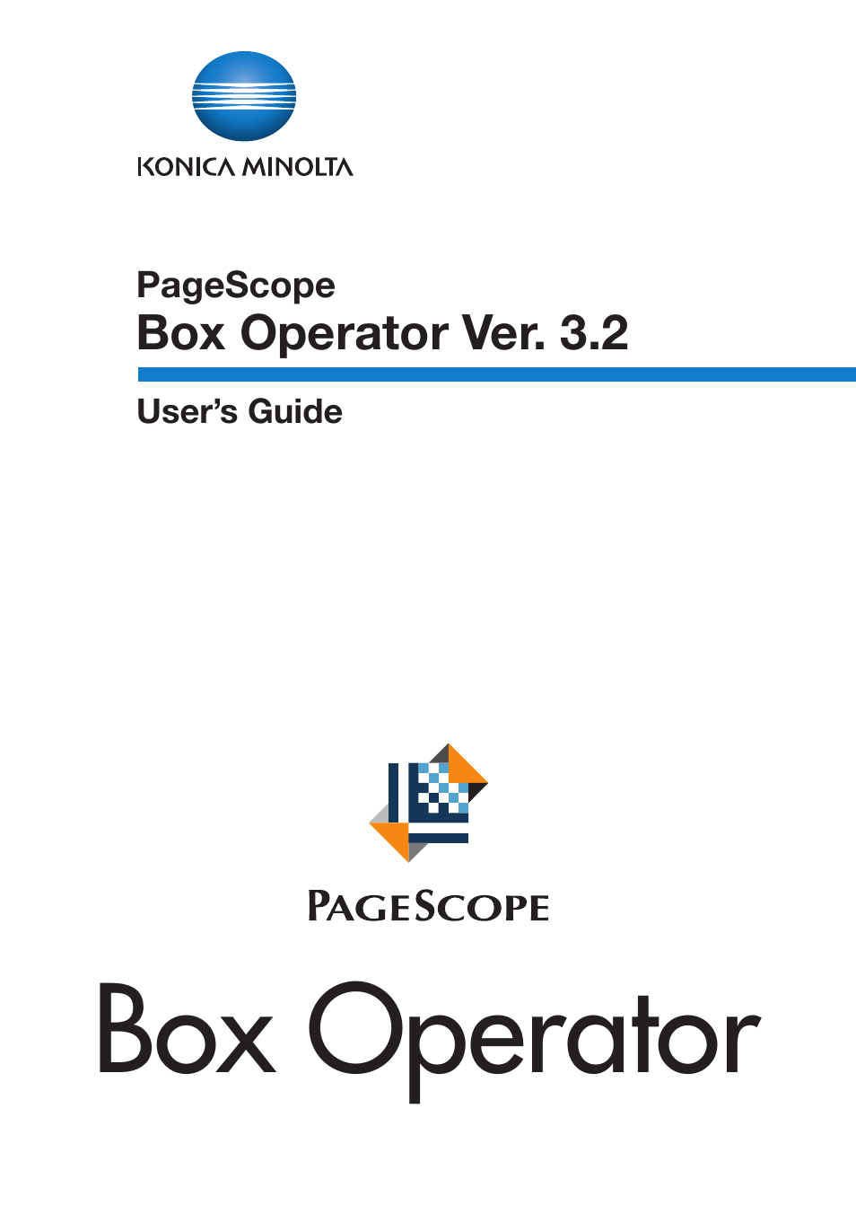 Konica Minolta PageScope Box Operator User Manual | 71 pages