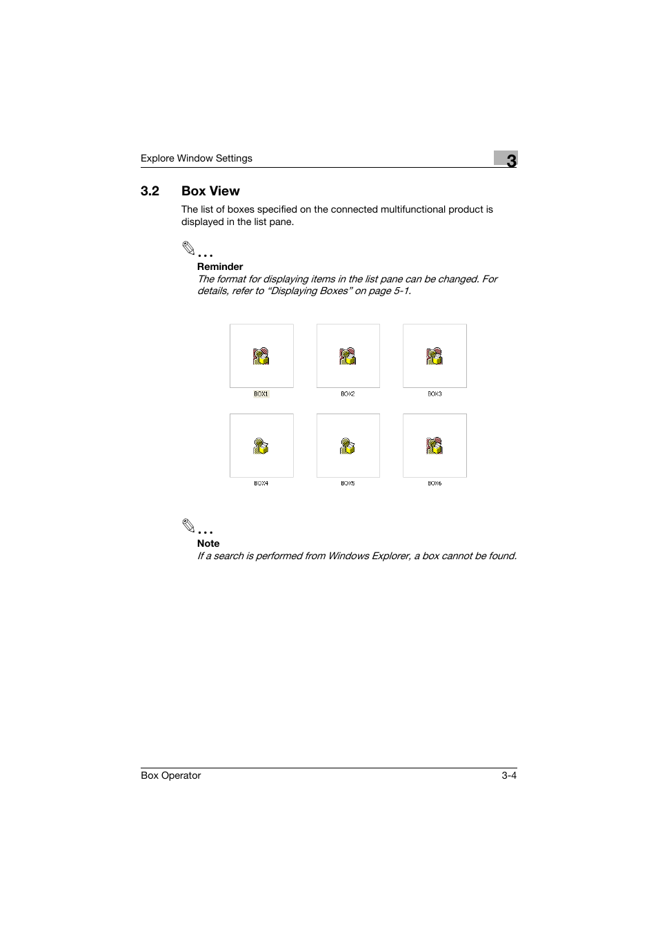 2 box view, Box view -4 | Konica Minolta PageScope Box Operator User Manual | Page 16 / 71