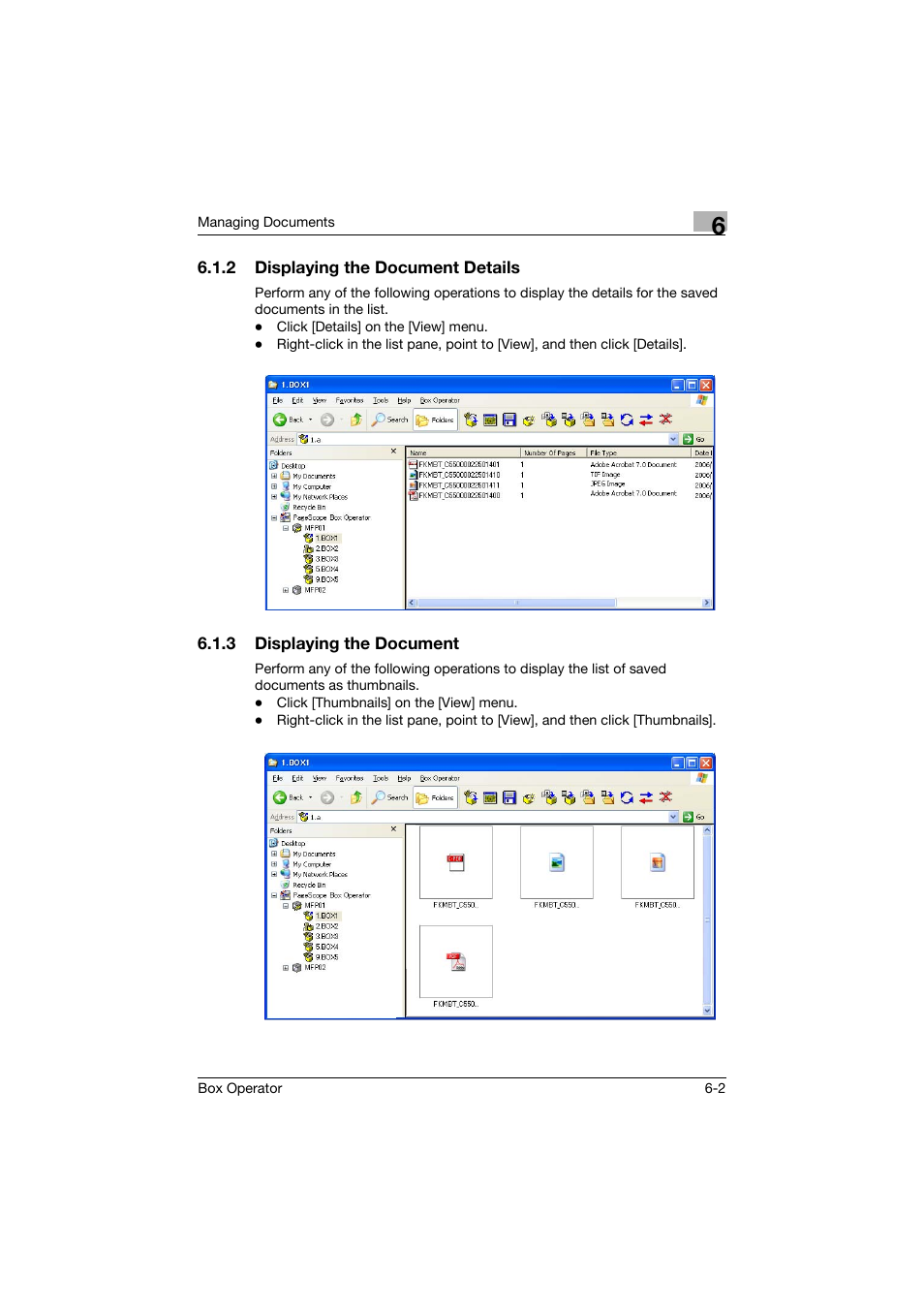 2 displaying the document details, 3 displaying the document, Displaying the document details -2 | Displaying the document -2 | Konica Minolta PageScope Box Operator User Manual | Page 44 / 71