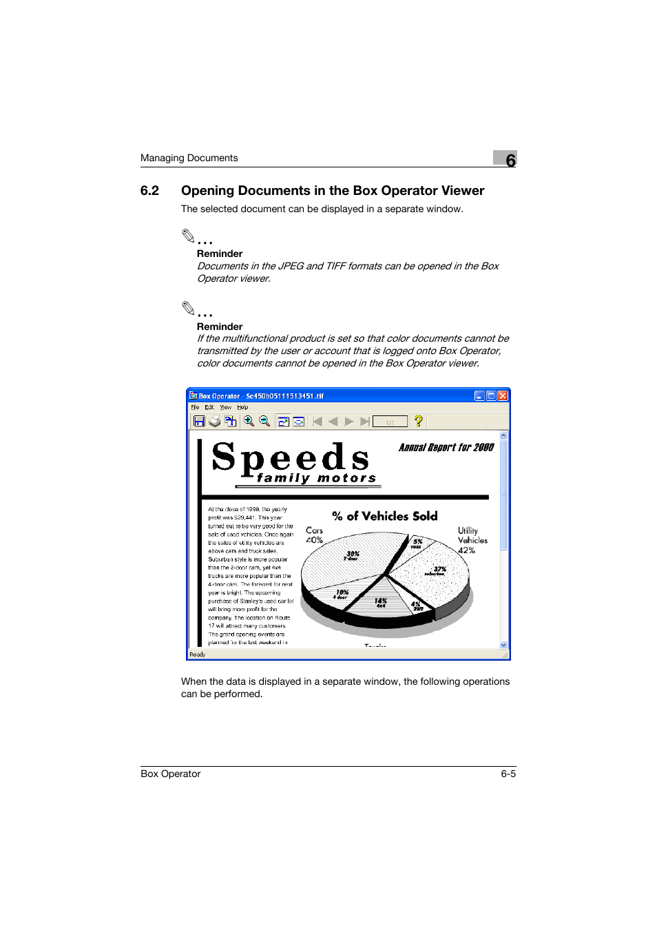 2 opening documents in the box operator viewer, Opening documents in the box operator viewer -5 | Konica Minolta PageScope Box Operator User Manual | Page 47 / 71