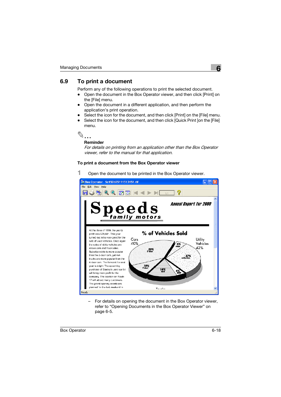 9 to print a document, To print a document from the box operator viewer, To print a document -18 | Konica Minolta PageScope Box Operator User Manual | Page 60 / 71