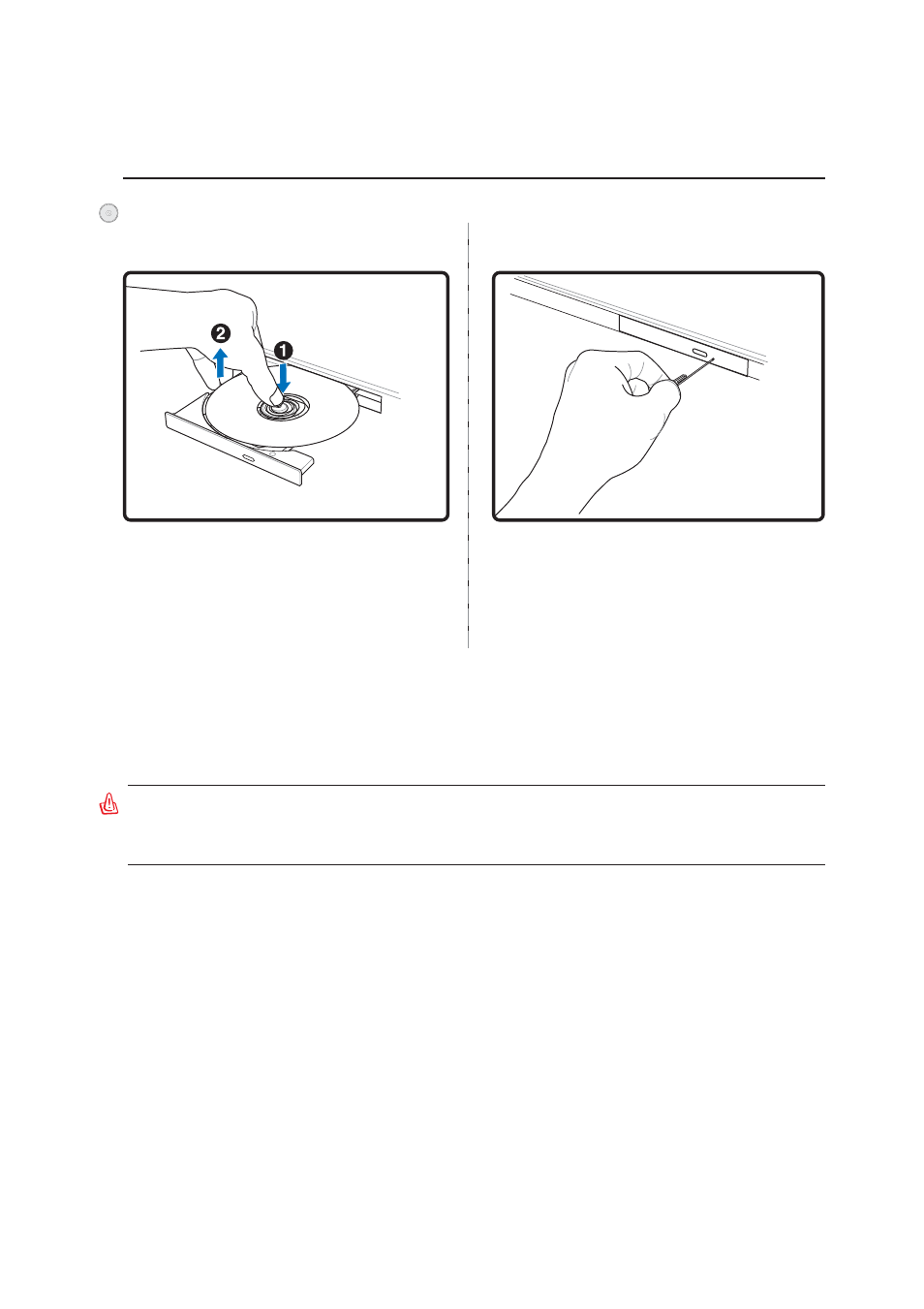 Optical drive (cont’) | Asus E2333 User Manual | Page 43 / 74