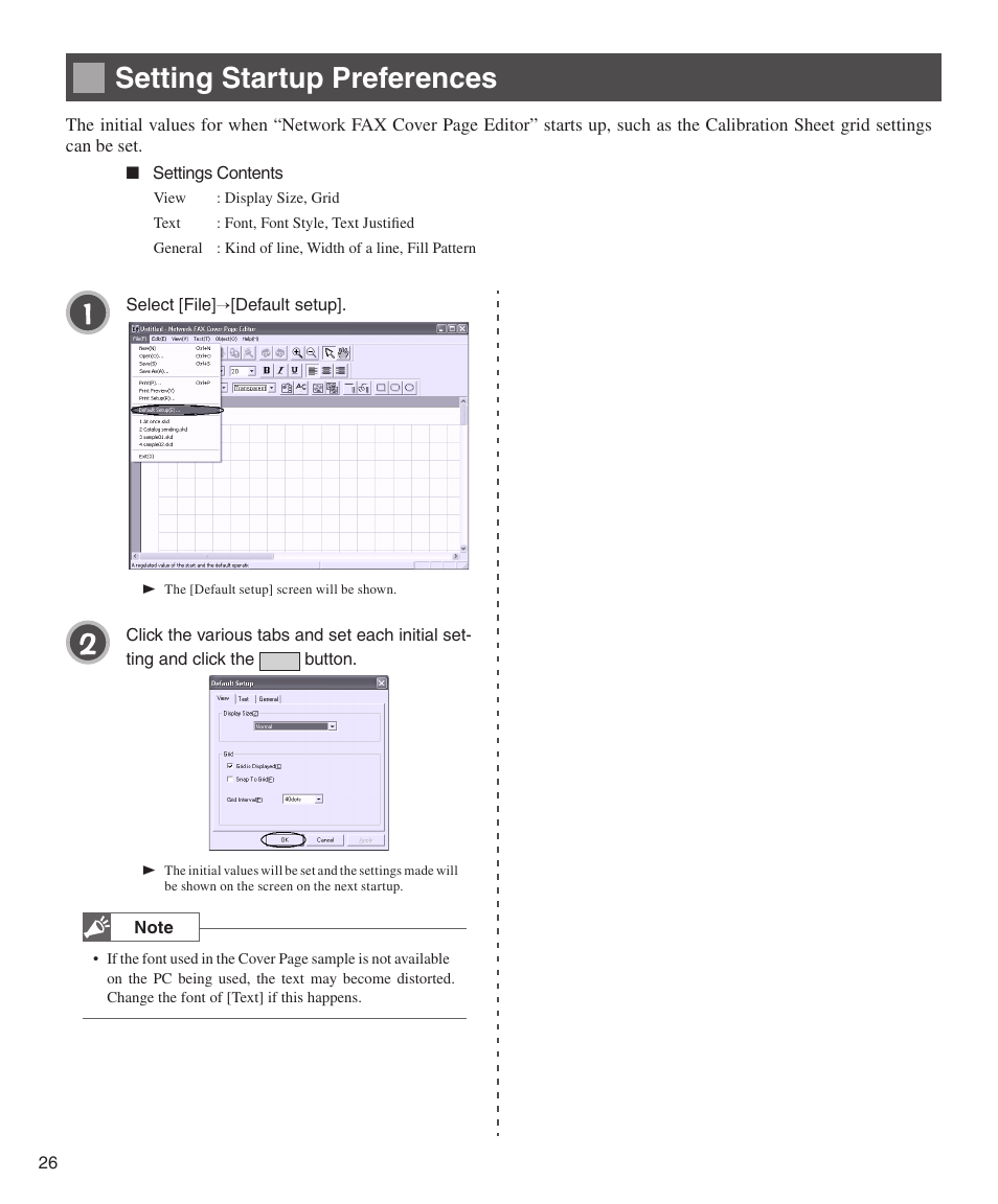 Setting startup preferences | Konica Minolta bizhub 200 User Manual | Page 26 / 26