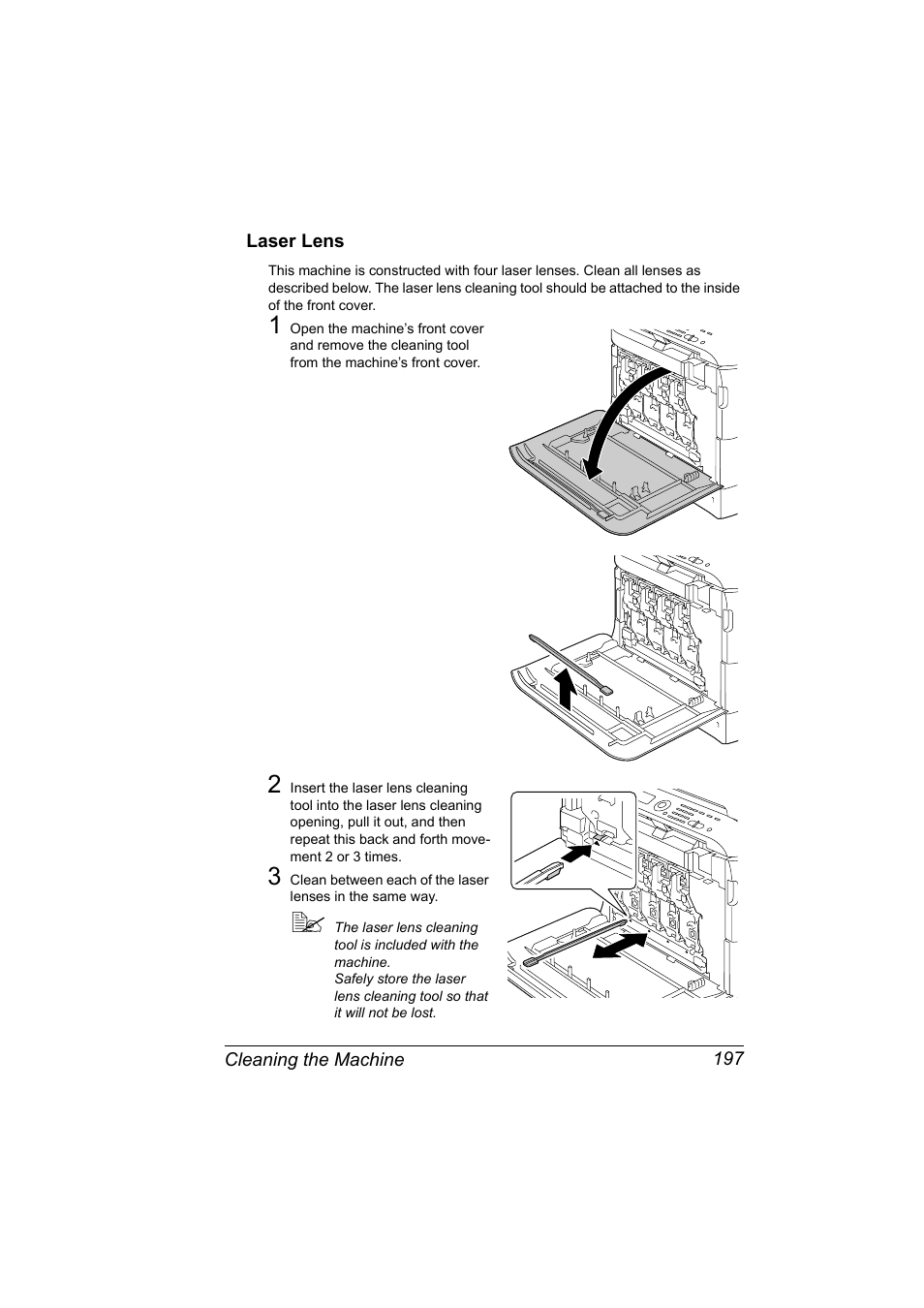 Laser lens, Laser lens 197 | Konica Minolta magicolor 4690MF User Manual | Page 209 / 286