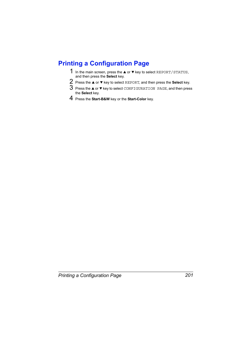 Printing a configuration page 1 | Konica Minolta magicolor 4690MF User Manual | Page 213 / 286