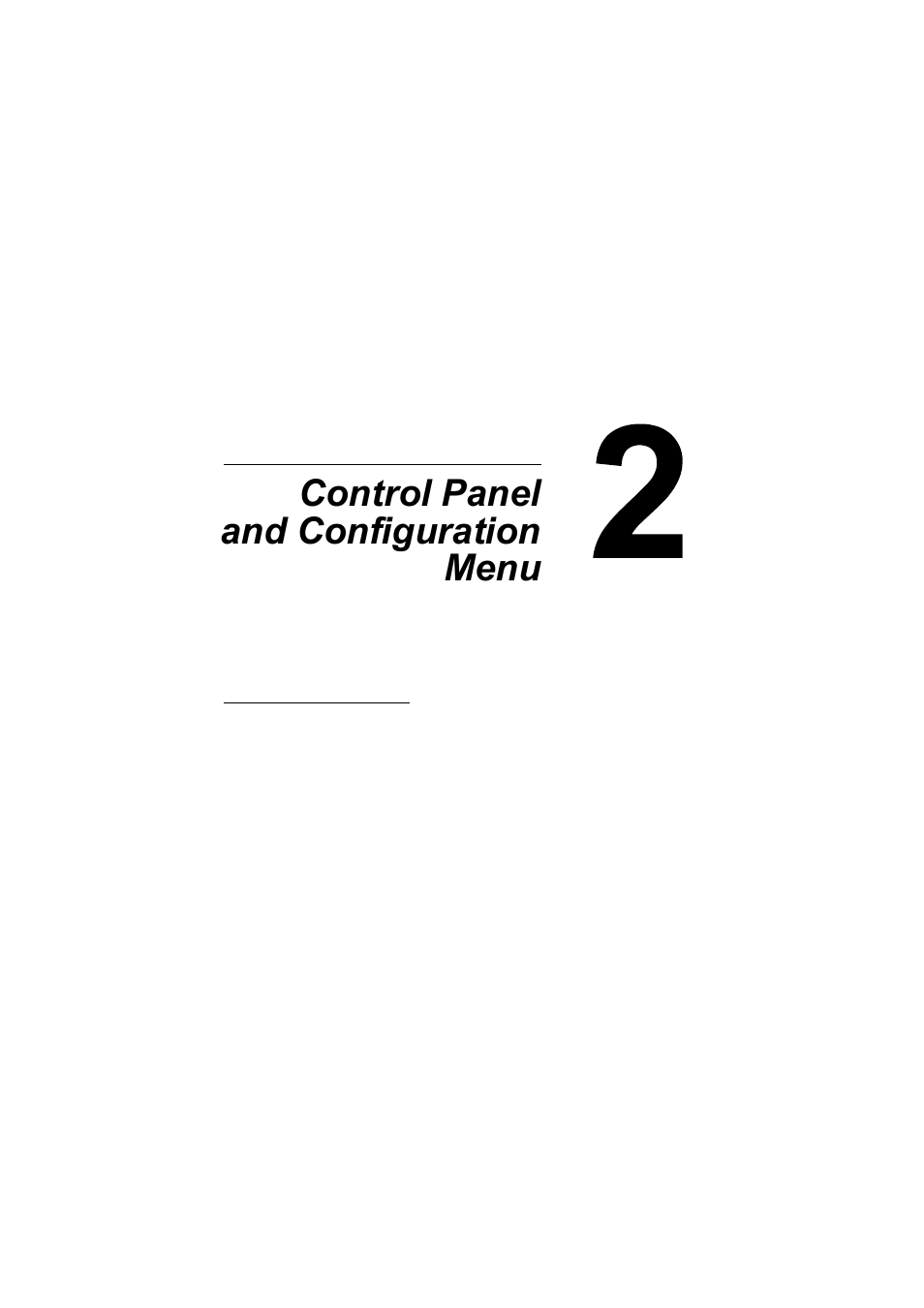 Ch.2 control panel and configuration menu, 2 control panel and configuration menu | Konica Minolta magicolor 4690MF User Manual | Page 23 / 286