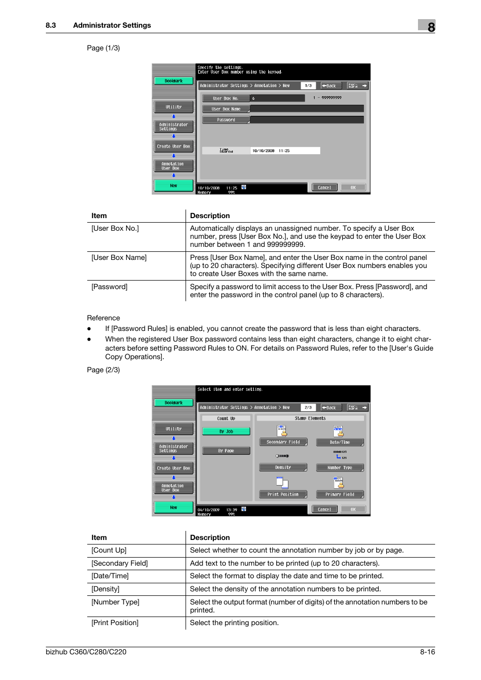 Konica Minolta BIZHUB C360 User Manual | Page 222 / 292