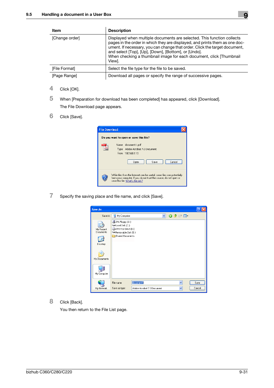 Konica Minolta BIZHUB C360 User Manual | Page 267 / 292