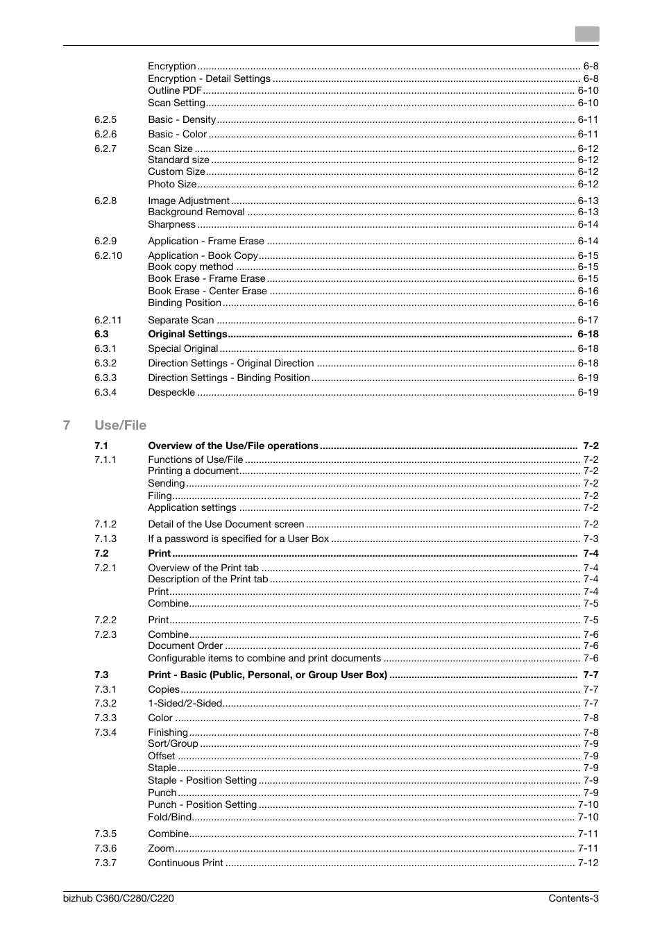 7use/file | Konica Minolta BIZHUB C360 User Manual | Page 4 / 292