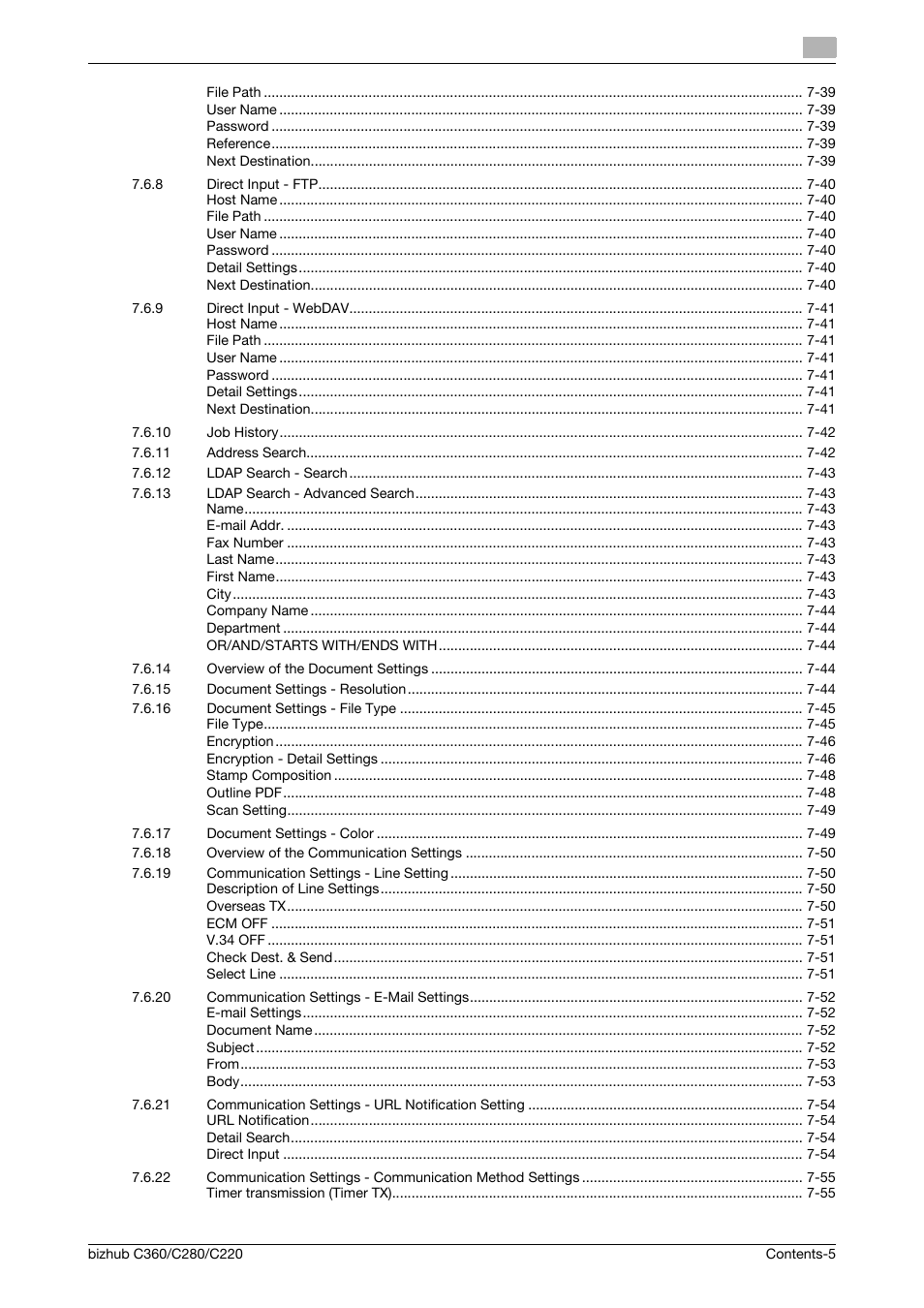 Konica Minolta BIZHUB C360 User Manual | Page 6 / 292