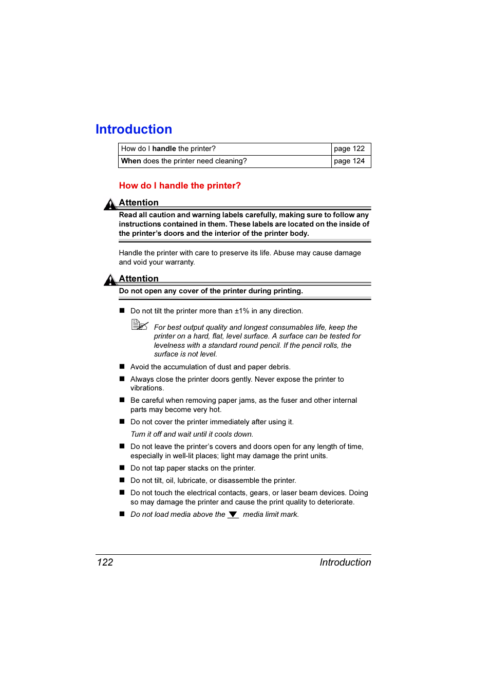 Introduction, Introduction 122 | Konica Minolta Magicolor 7300 User Manual | Page 130 / 250