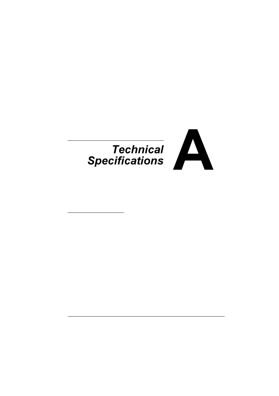 Technical specifications, A. technical, Specifications | Konica Minolta Magicolor 7300 User Manual | Page 221 / 250