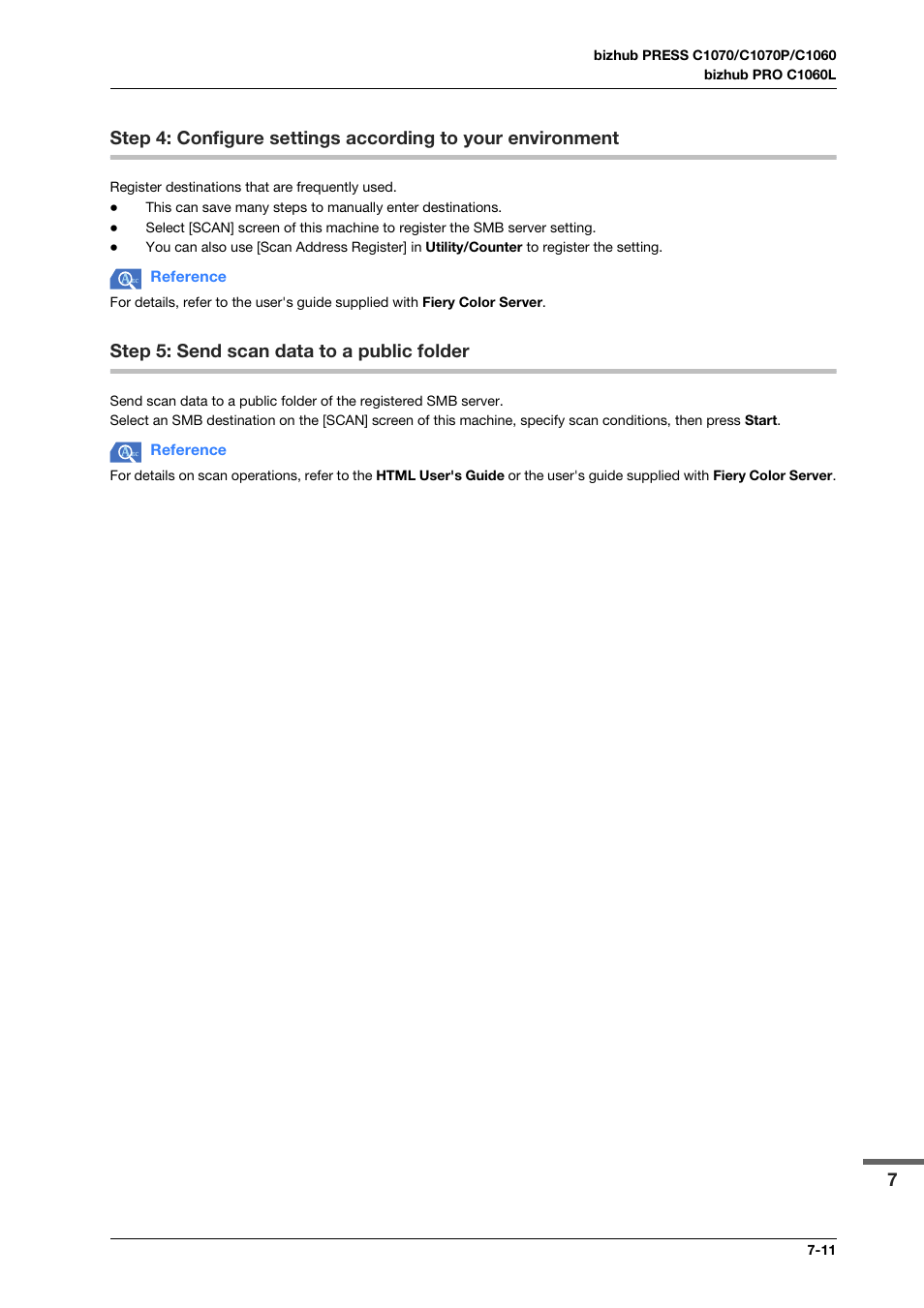 Step 5: send scan data to a public folder, Step 5: send scan data to a public folder -11 | Konica Minolta bizhub PRESS C1070 User Manual | Page 117 / 151