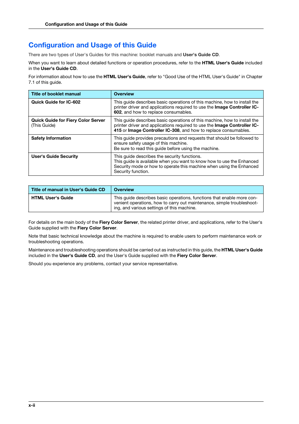 Configuration and usage of this guide | Konica Minolta bizhub PRESS C1070 User Manual | Page 4 / 151