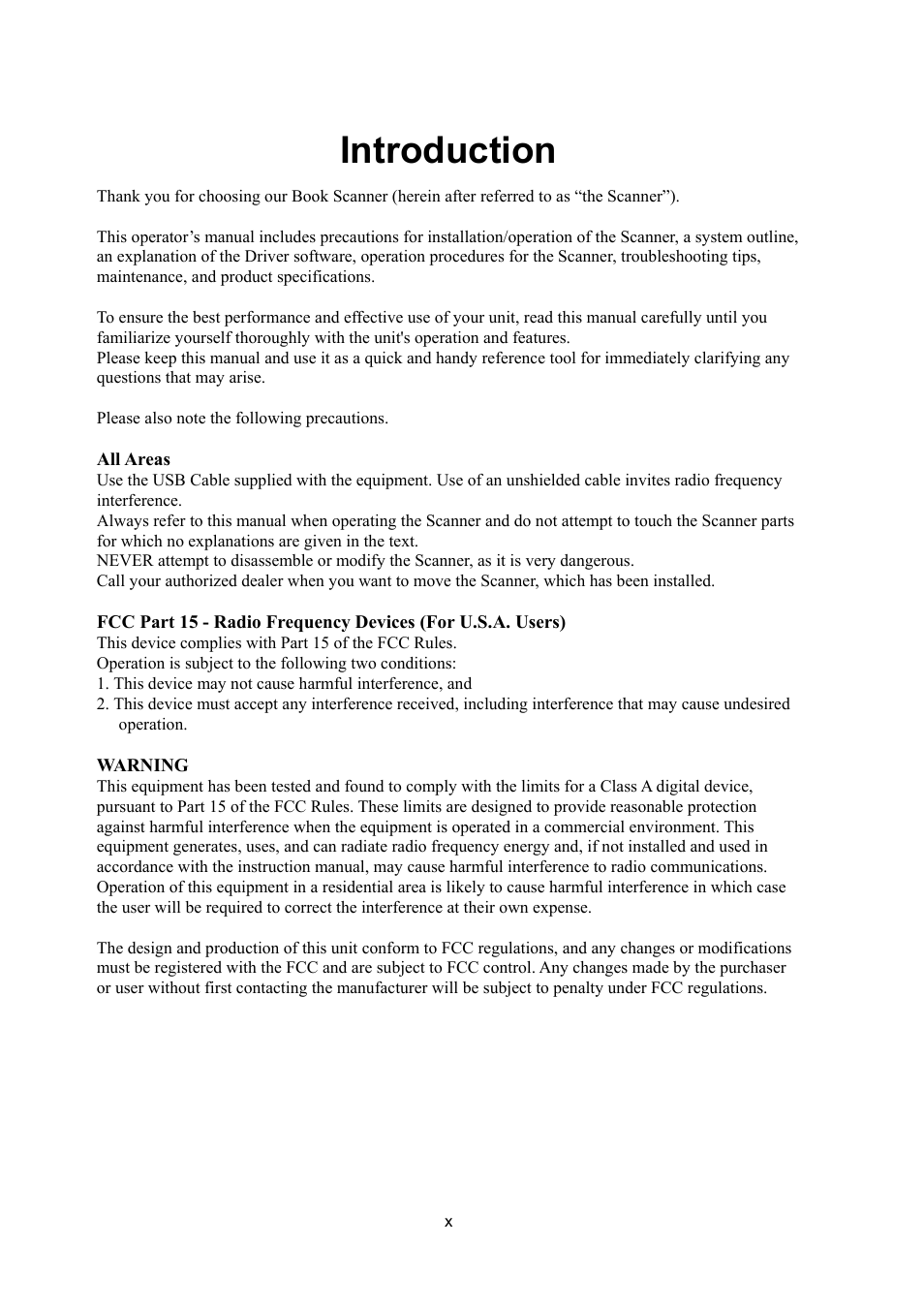 Introduction | Konica Minolta ScanDiva User Manual | Page 12 / 104