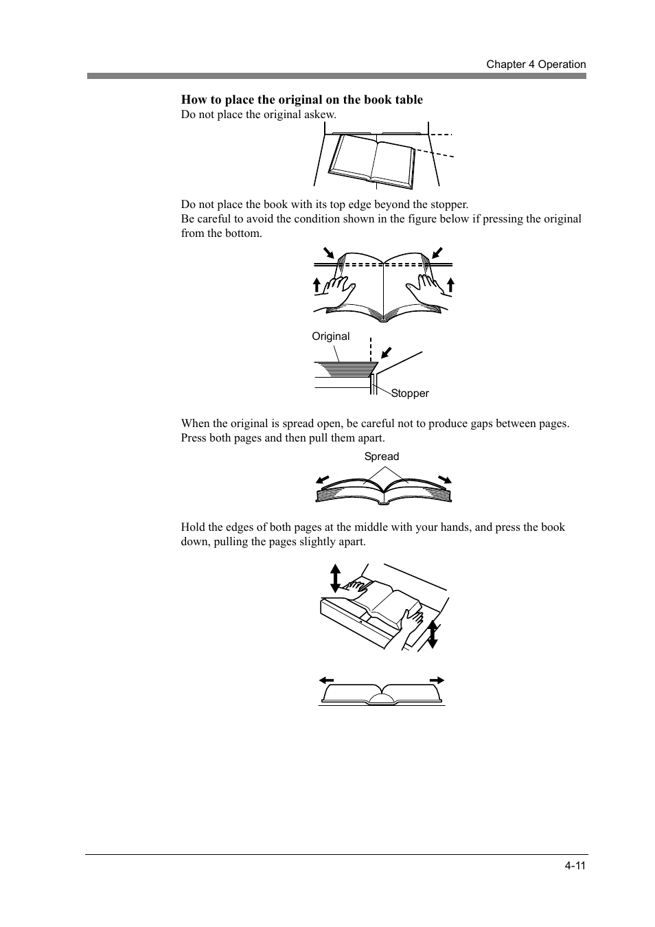 How to place the original on the book table | Konica Minolta ScanDiva User Manual | Page 79 / 104