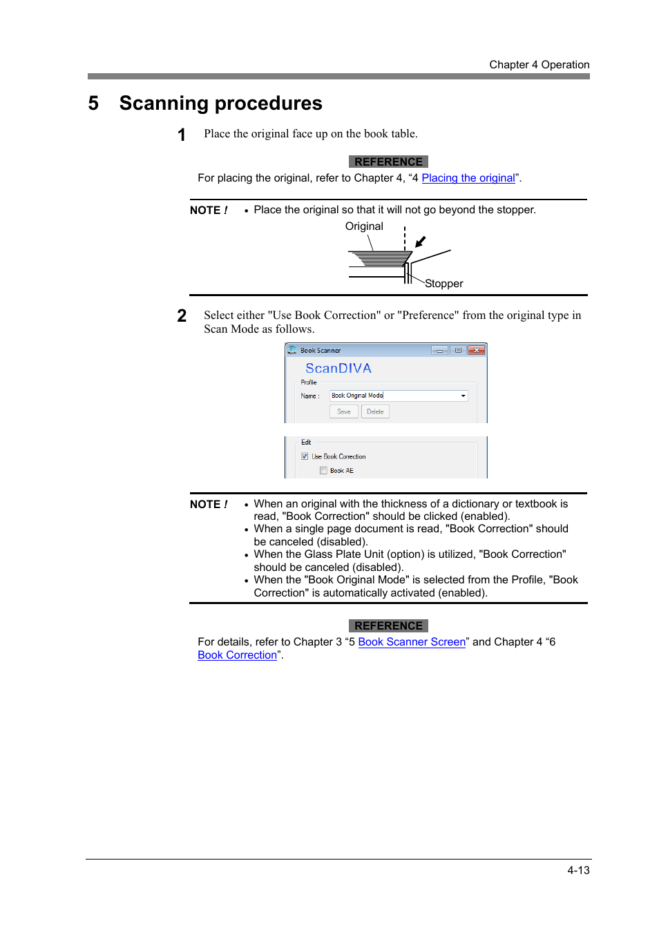 5 scanning procedures, Scanning procedures -13 | Konica Minolta ScanDiva User Manual | Page 81 / 104