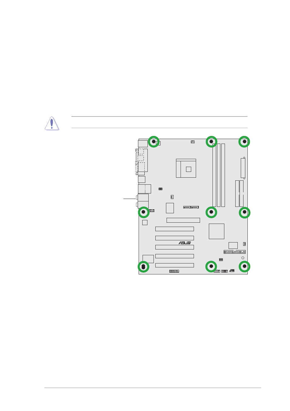 2 placement direction, 3 screw holes | Asus K8N User Manual | Page 17 / 78