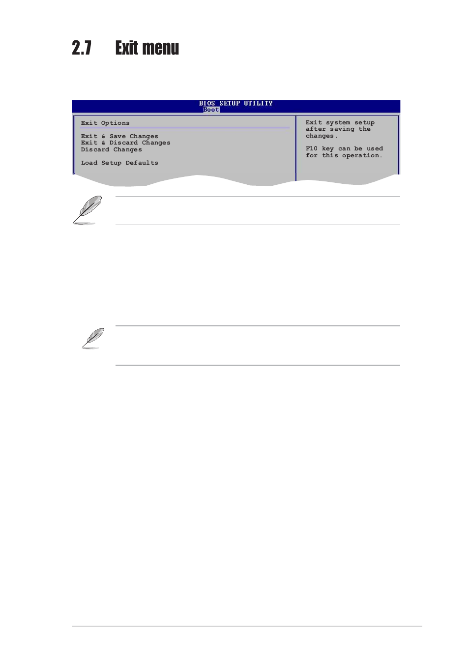 7 exit menu | Asus K8N User Manual | Page 67 / 78