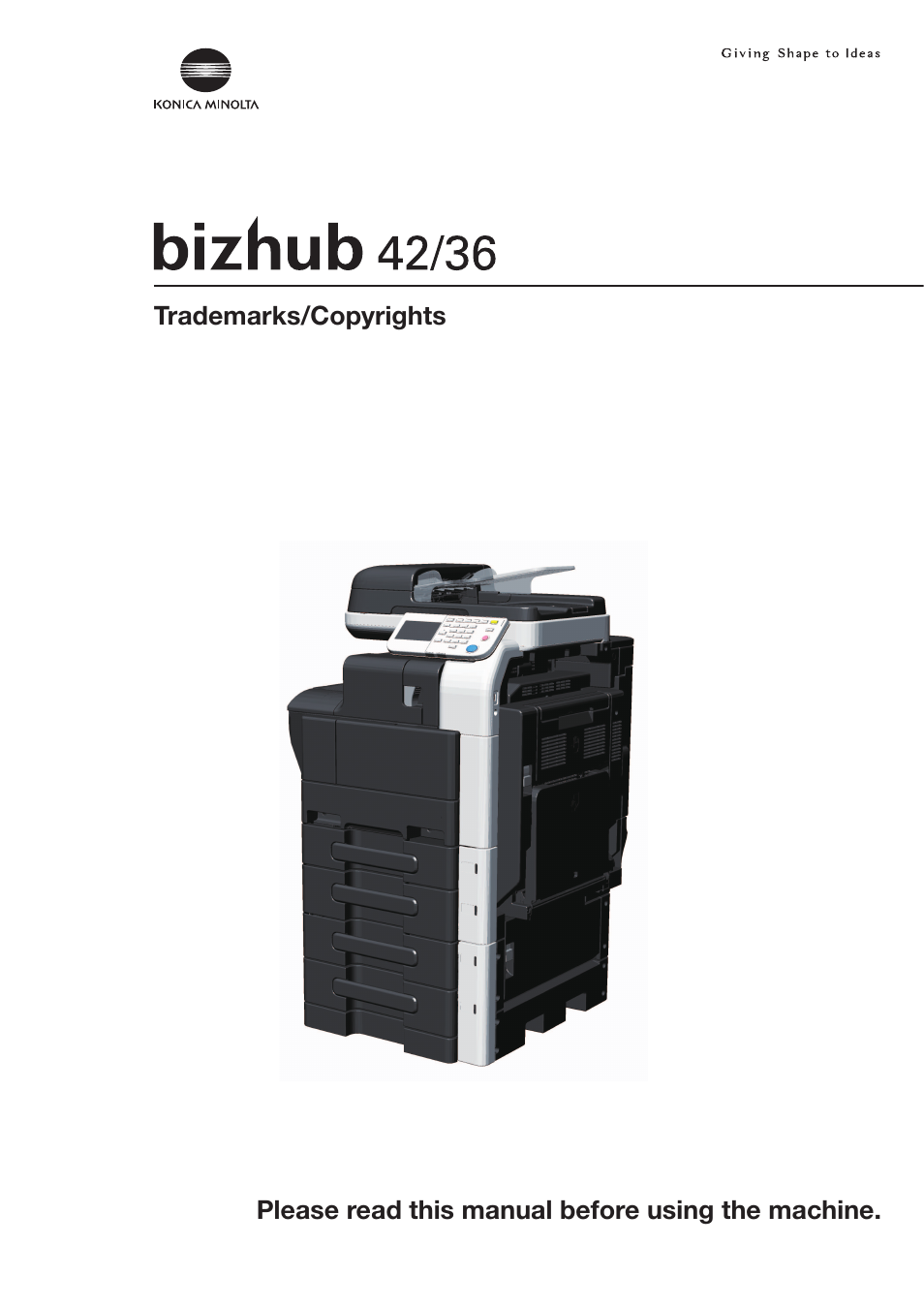 Konica Minolta bizhub 42 User Manual | 11 pages