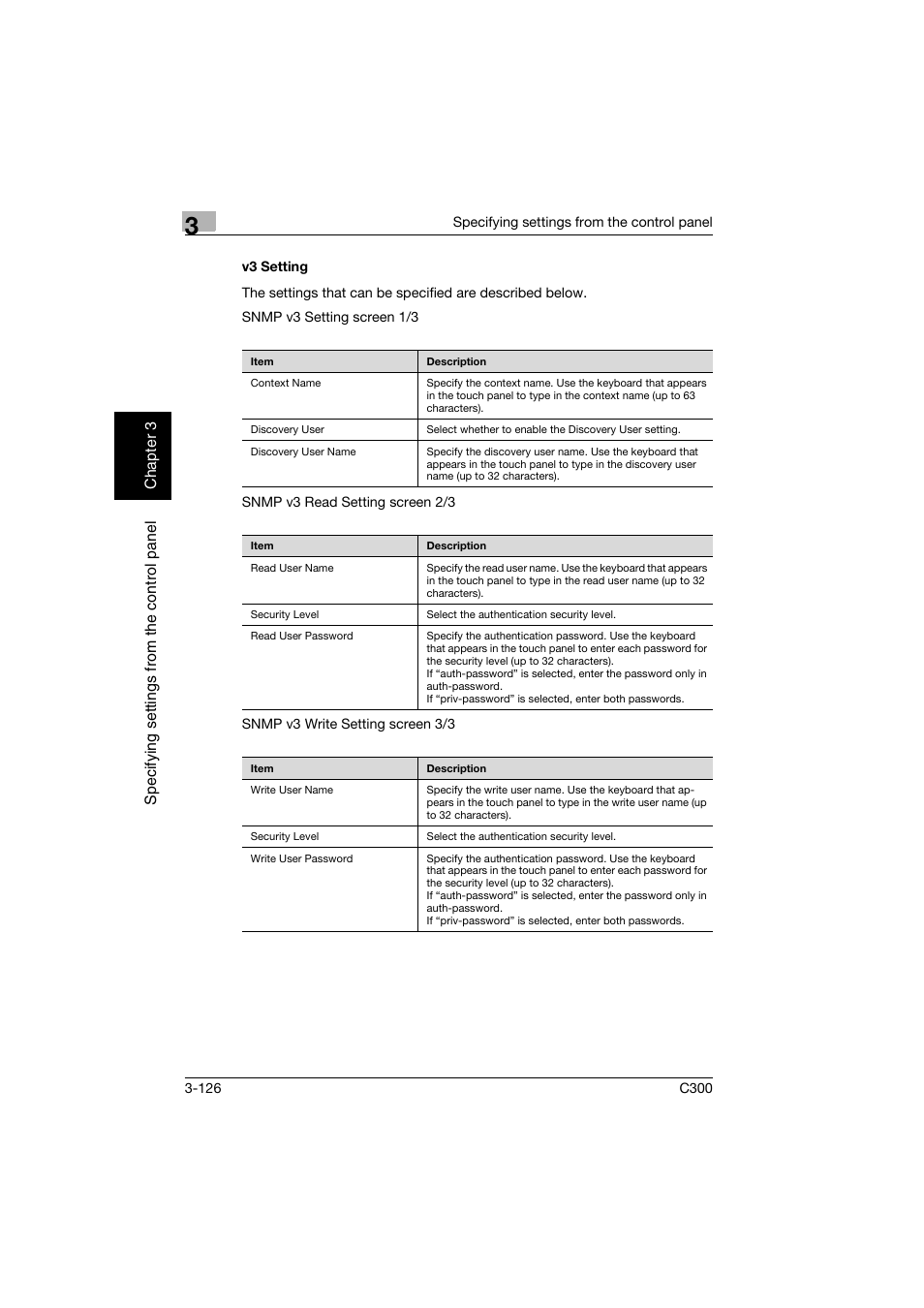 V3 setting, V3 setting -126 | Konica Minolta bizhub C300 User Manual | Page 237 / 392