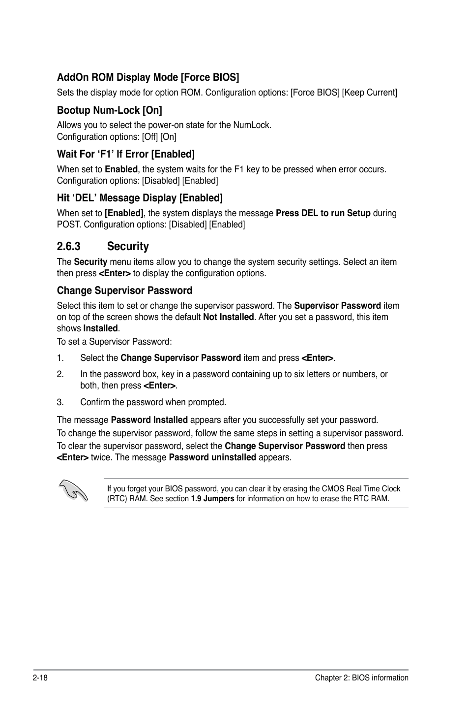 3 security, Security -18 | Asus P5G41TD-M PRO User Manual | Page 56 / 60