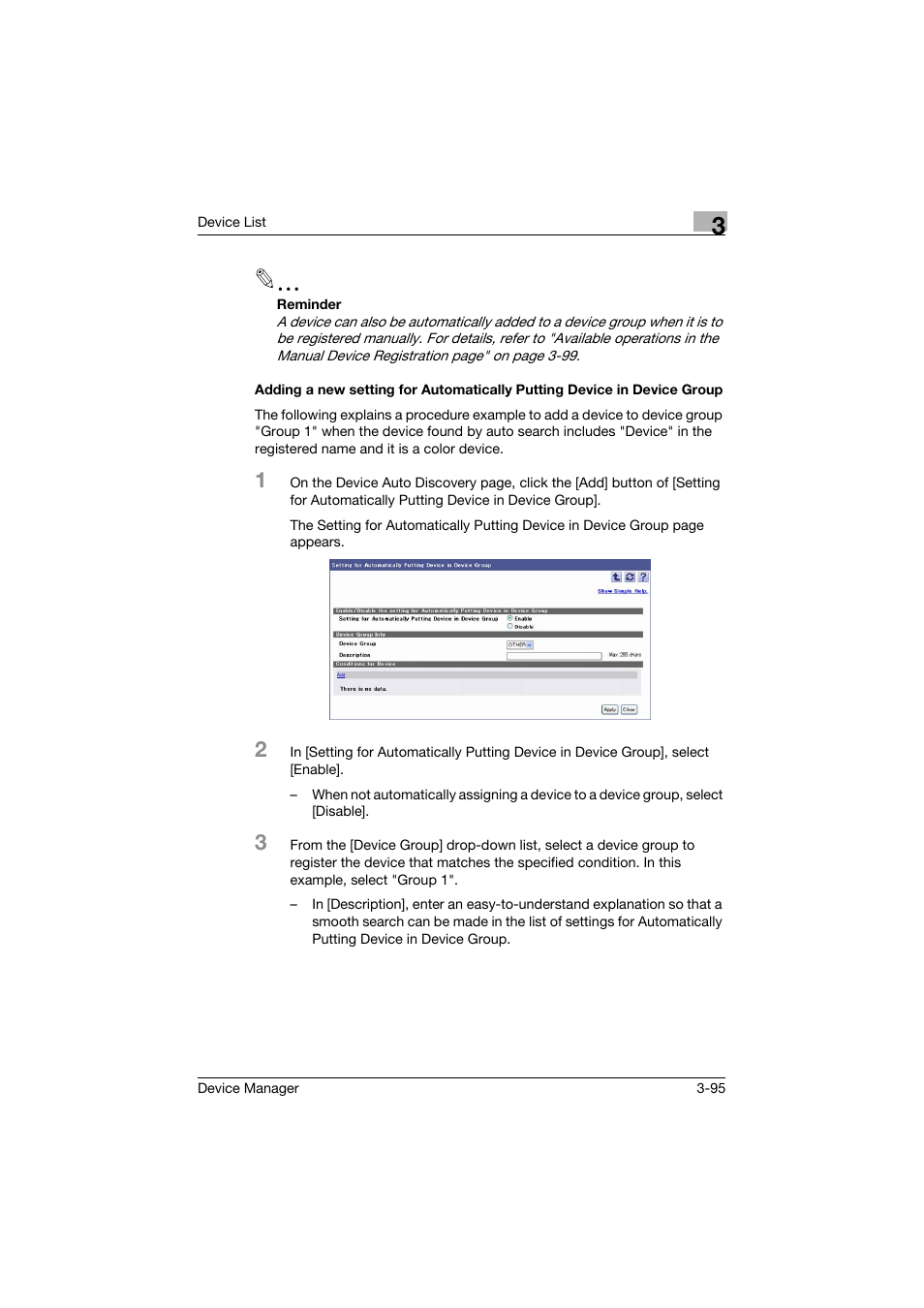 Konica Minolta PageScope Net Care Device Manager User Manual | Page 125 / 331