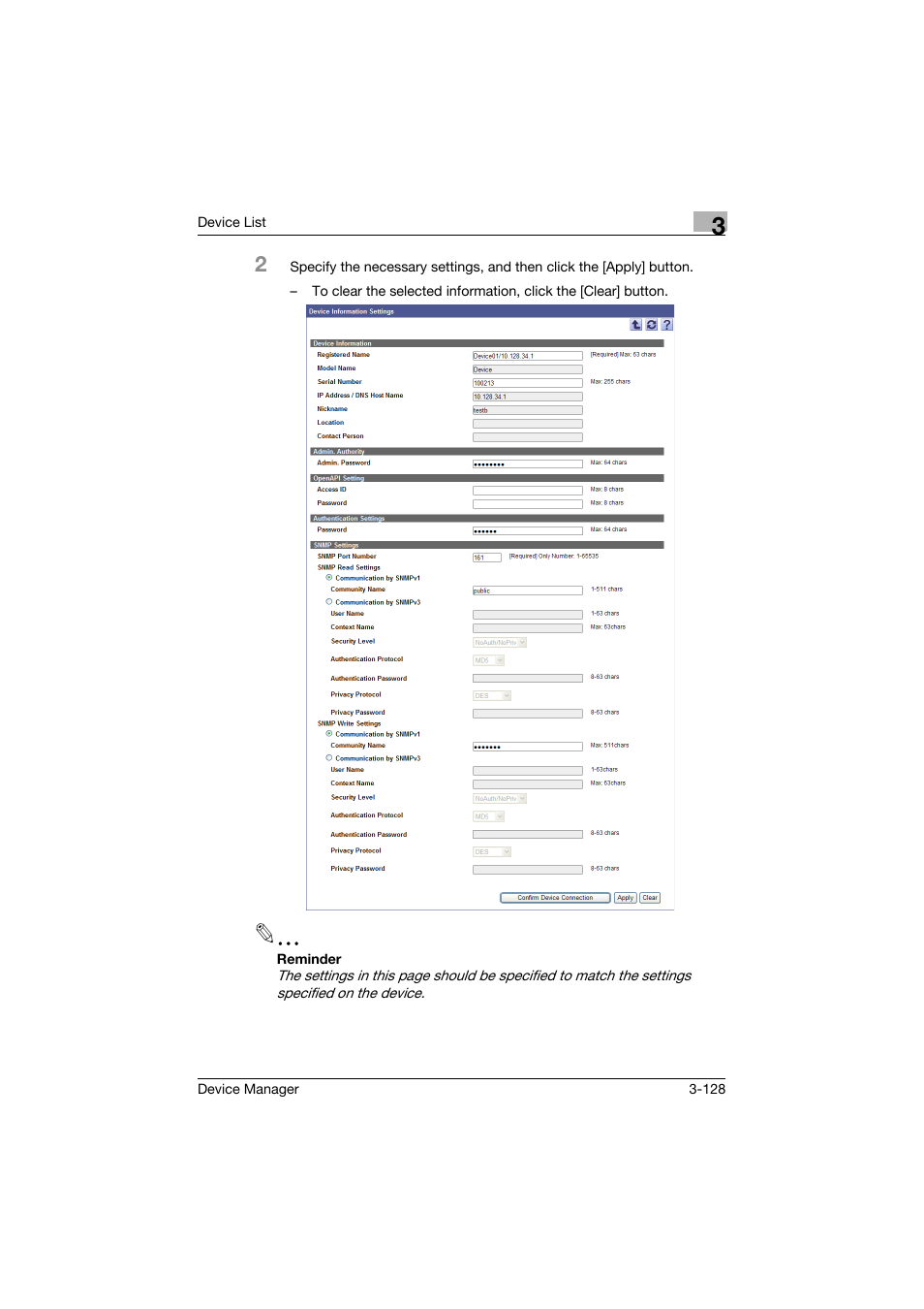 Konica Minolta PageScope Net Care Device Manager User Manual | Page 158 / 331