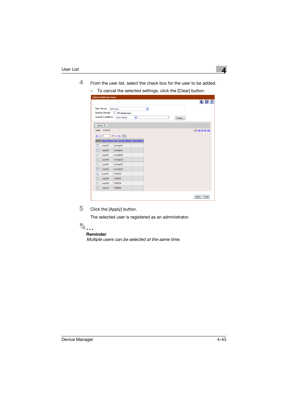 Konica Minolta PageScope Net Care Device Manager User Manual | Page 238 / 331