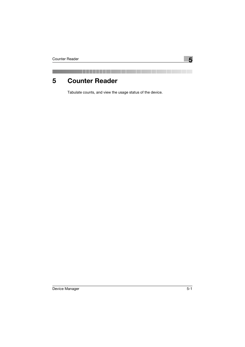 5 counter reader, Counter reader, Fer to "5 counter reader | 5counter reader | Konica Minolta PageScope Net Care Device Manager User Manual | Page 242 / 331