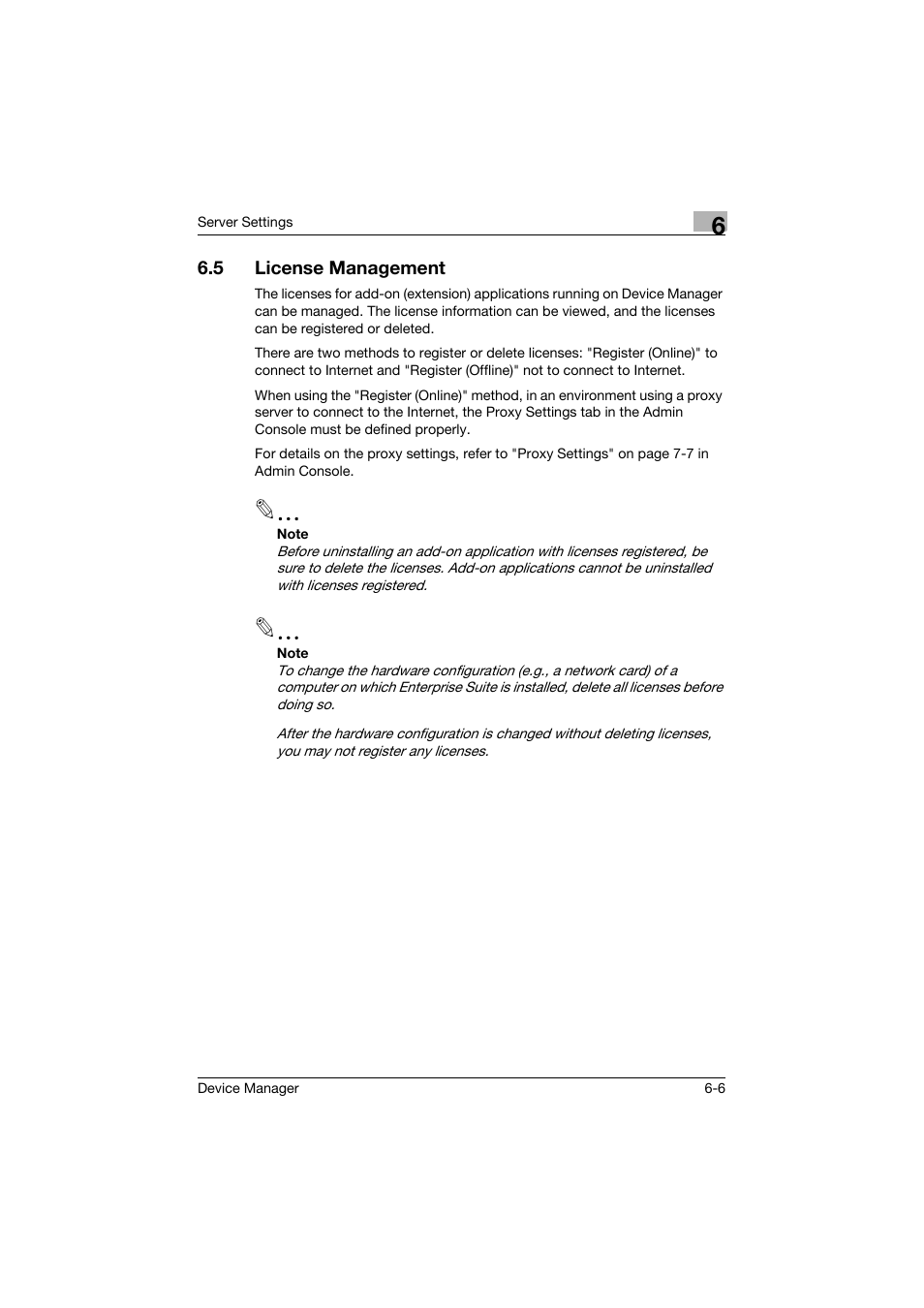 5 license management, License management -6 | Konica Minolta PageScope Net Care Device Manager User Manual | Page 264 / 331