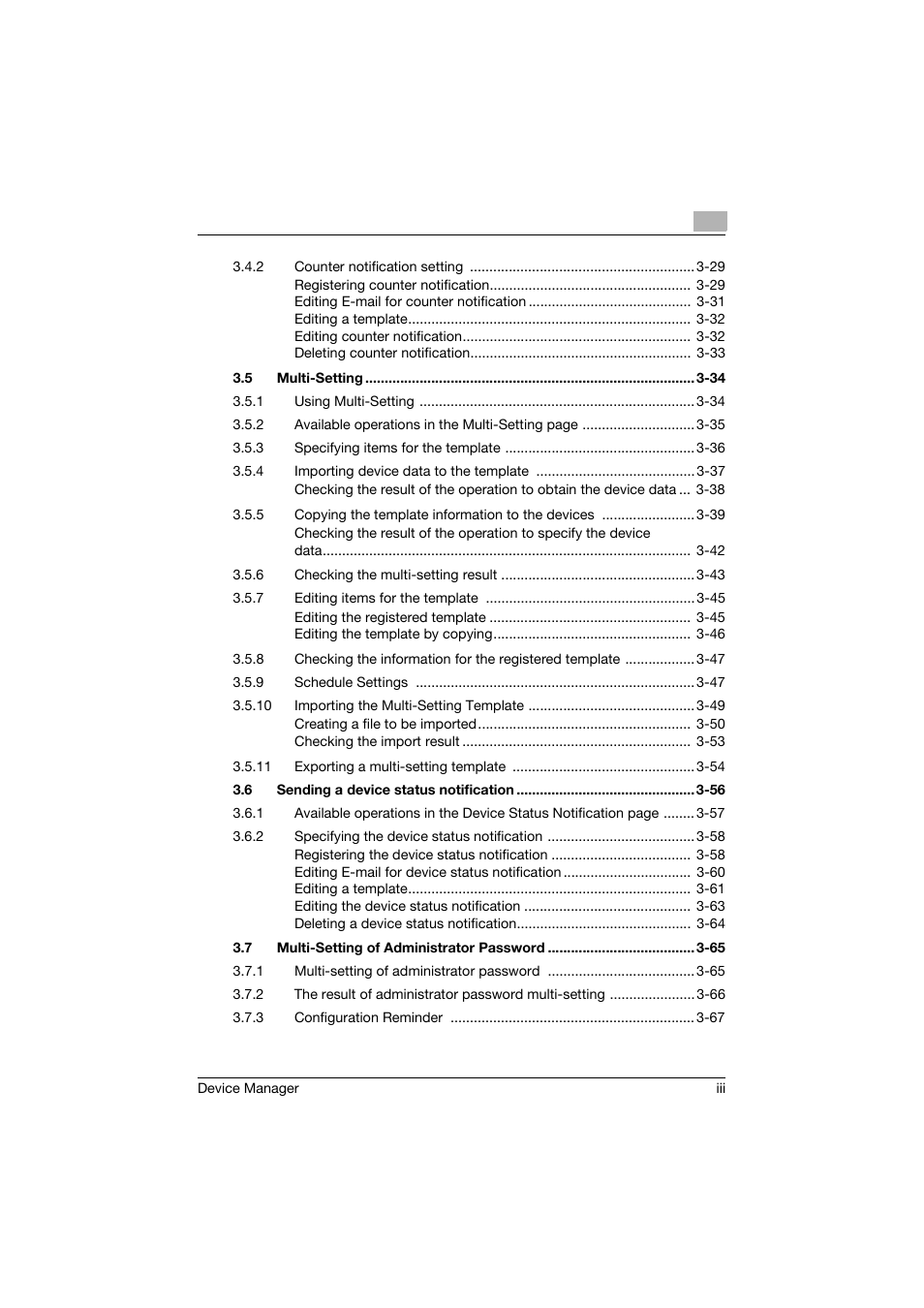 Konica Minolta PageScope Net Care Device Manager User Manual | Page 4 / 331