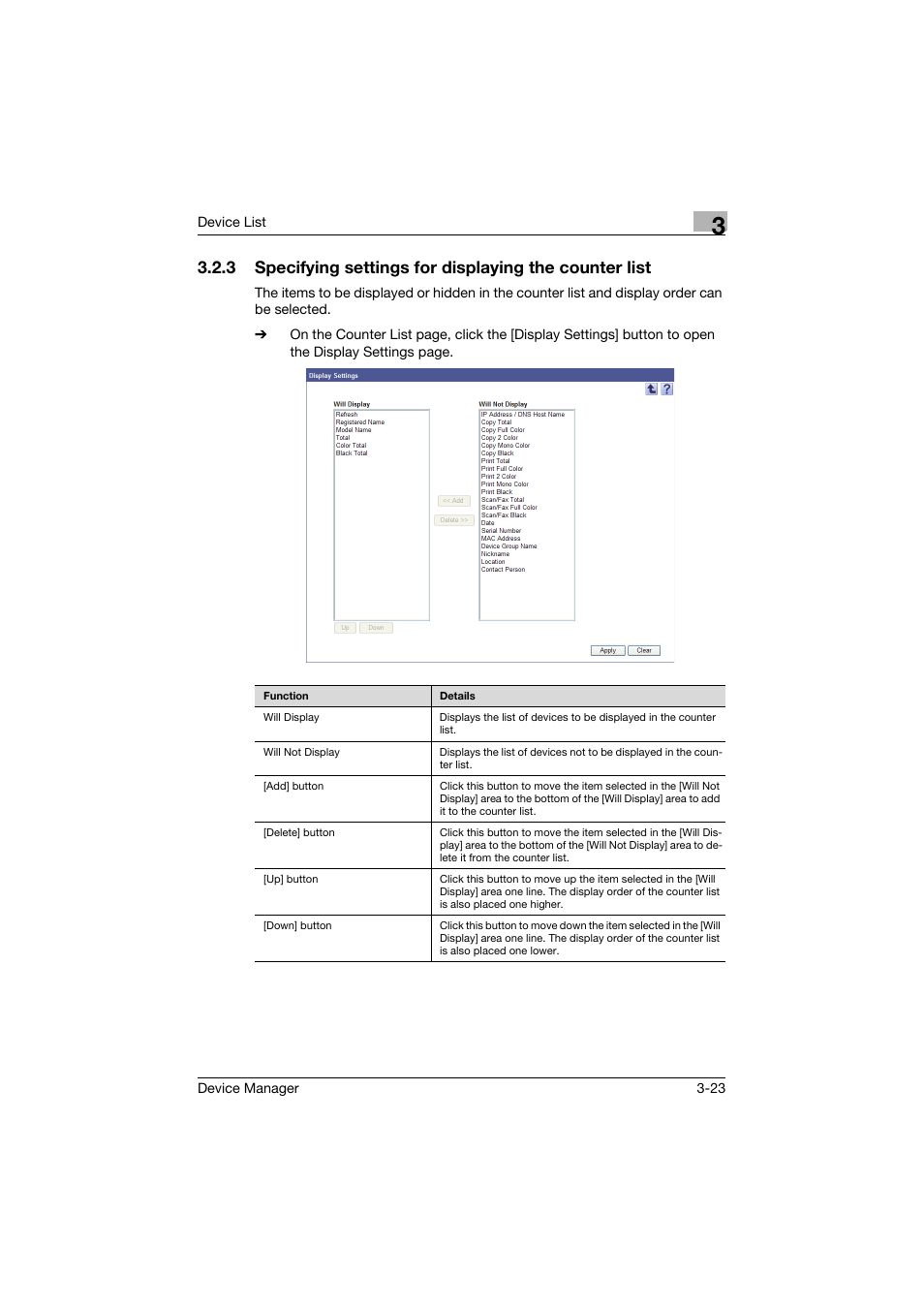 Konica Minolta PageScope Net Care Device Manager User Manual | Page 53 / 331