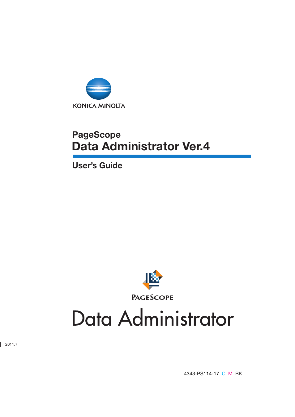 Konica Minolta PageScope Data Administrator User Manual | 113 pages