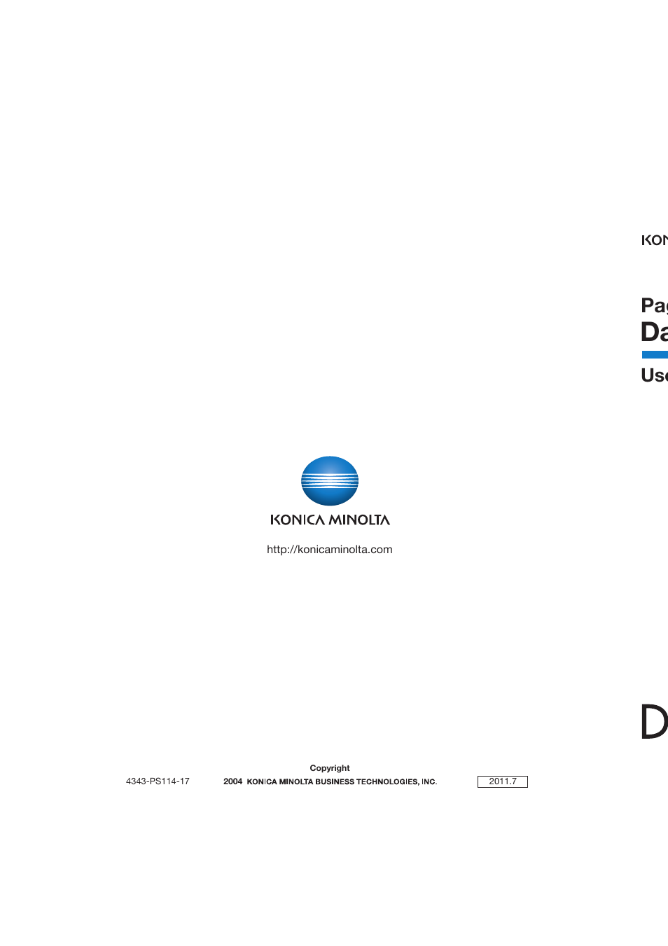 Konica Minolta PageScope Data Administrator User Manual | Page 113 / 113