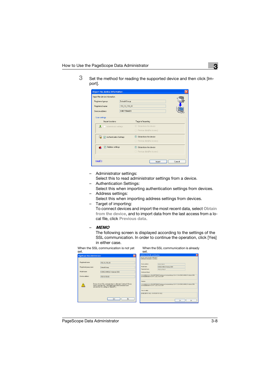 Konica Minolta PageScope Data Administrator User Manual | Page 17 / 113