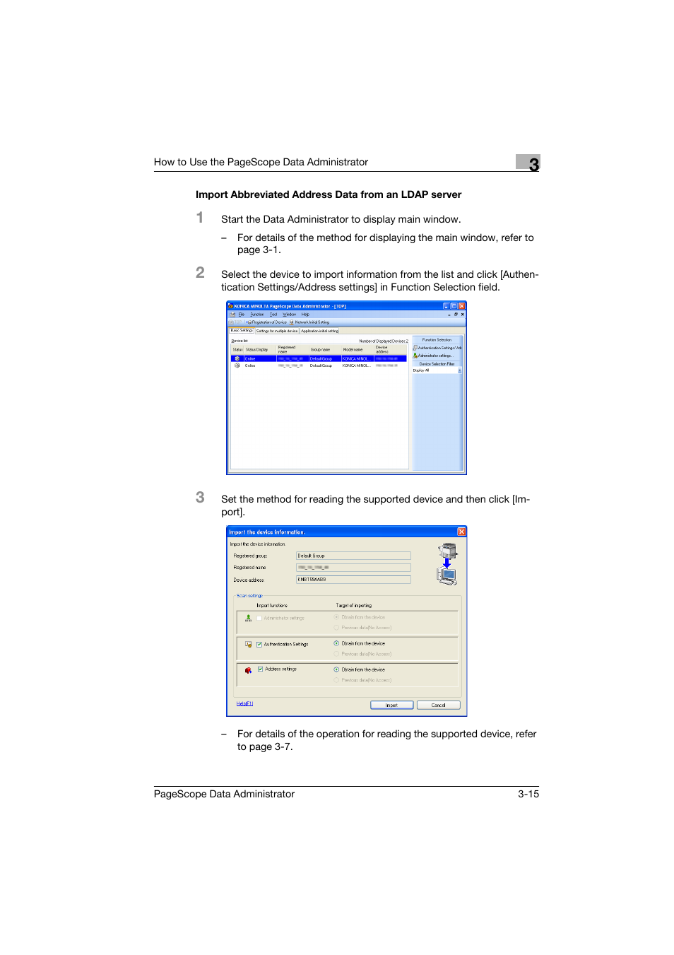 Konica Minolta PageScope Data Administrator User Manual | Page 24 / 113