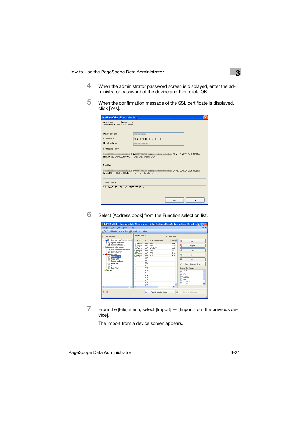 Konica Minolta PageScope Data Administrator User Manual | Page 30 / 113