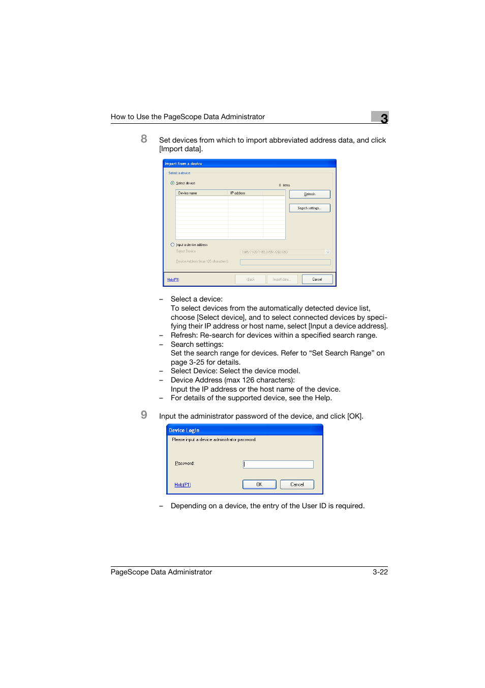 Konica Minolta PageScope Data Administrator User Manual | Page 31 / 113