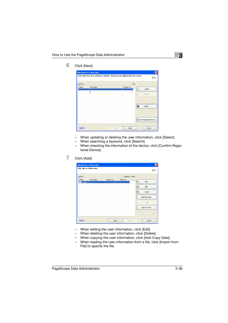Konica Minolta PageScope Data Administrator User Manual | Page 47 / 113