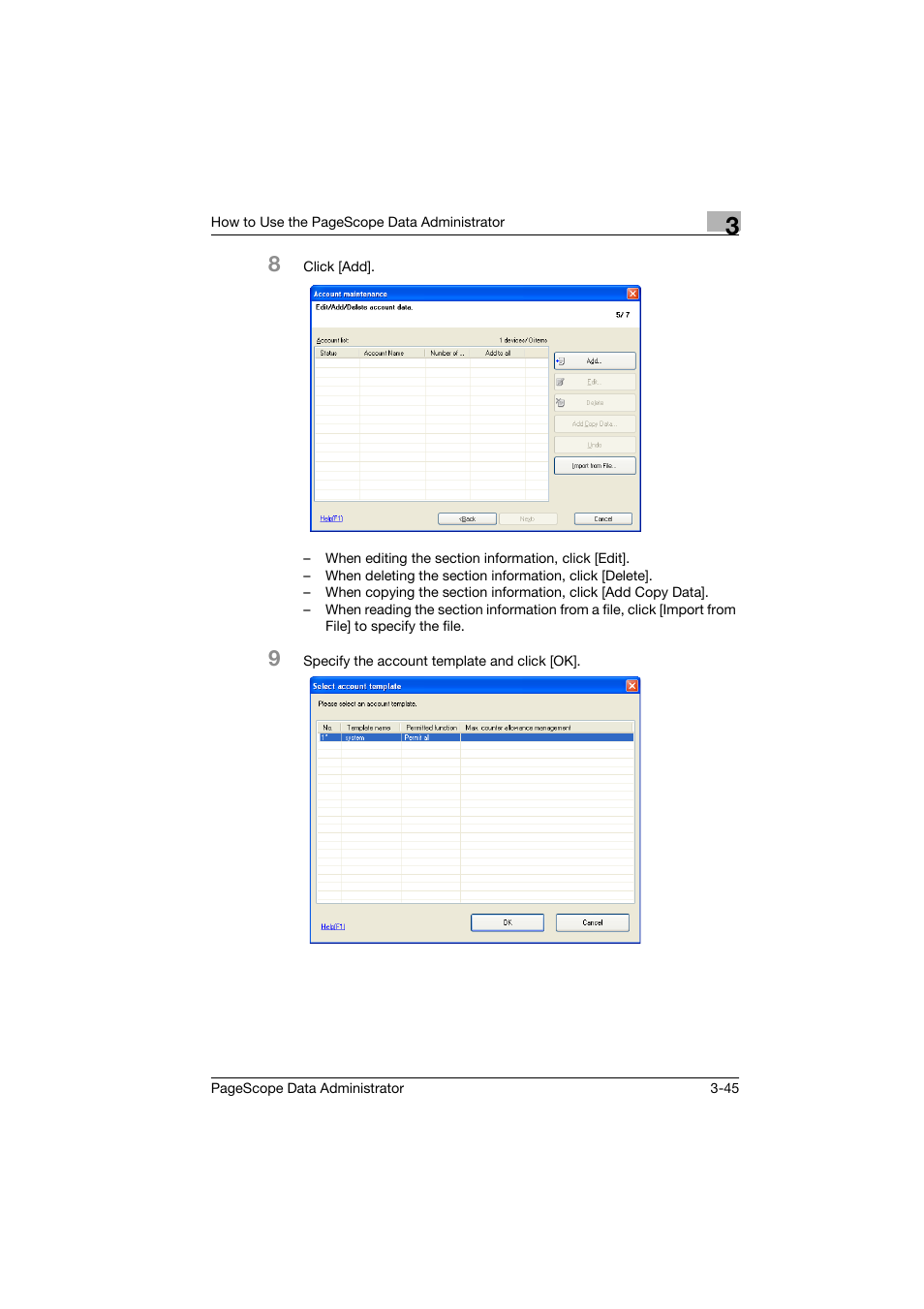 Konica Minolta PageScope Data Administrator User Manual | Page 54 / 113