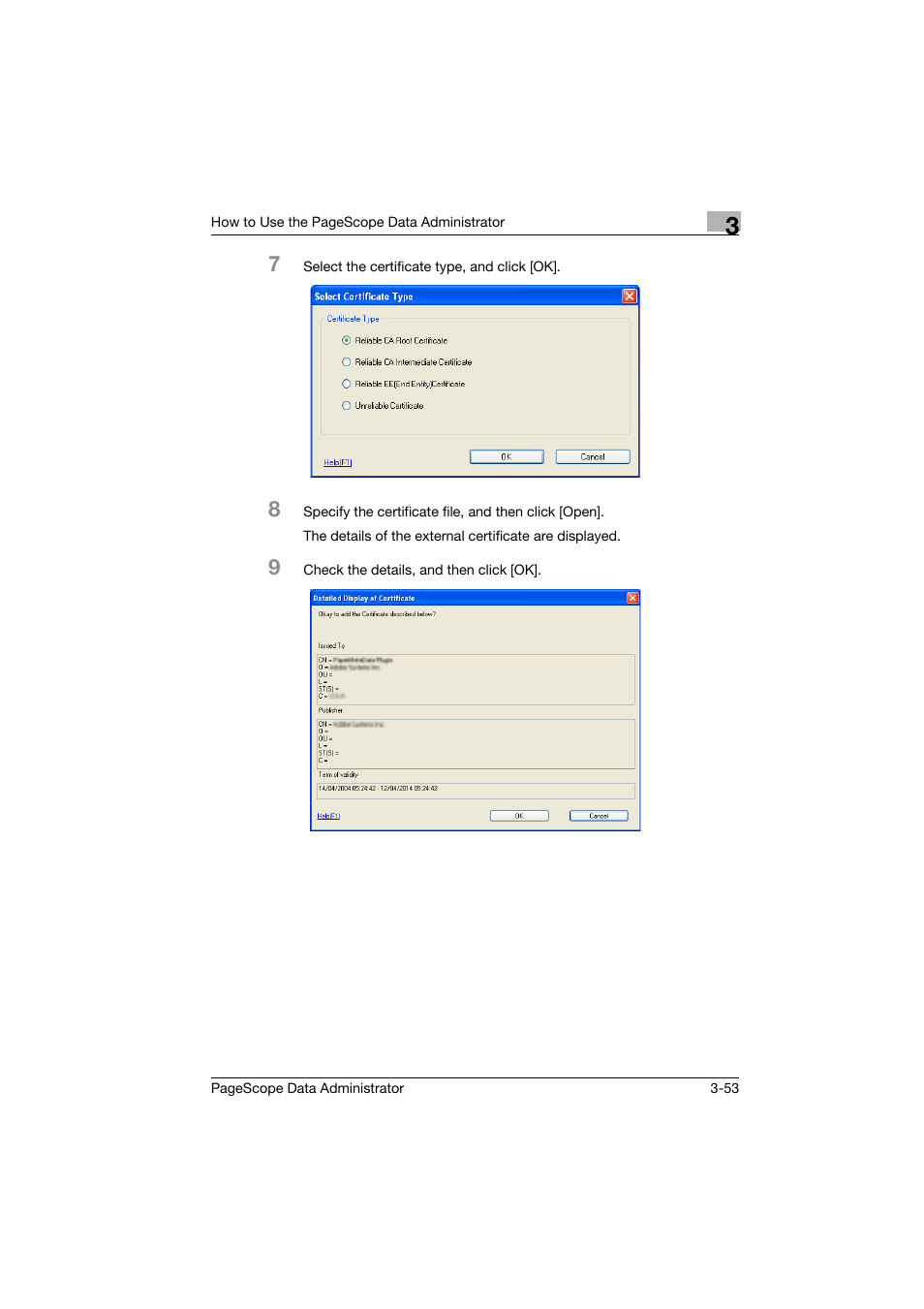Konica Minolta PageScope Data Administrator User Manual | Page 62 / 113